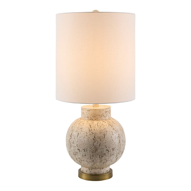 Modern European furniture - Cream Round Base Table Lamp - www.oroa.com