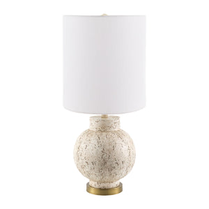  Modern European furniture - Cream Round Base Table Lamp - www.oroa.com | Oroa.com