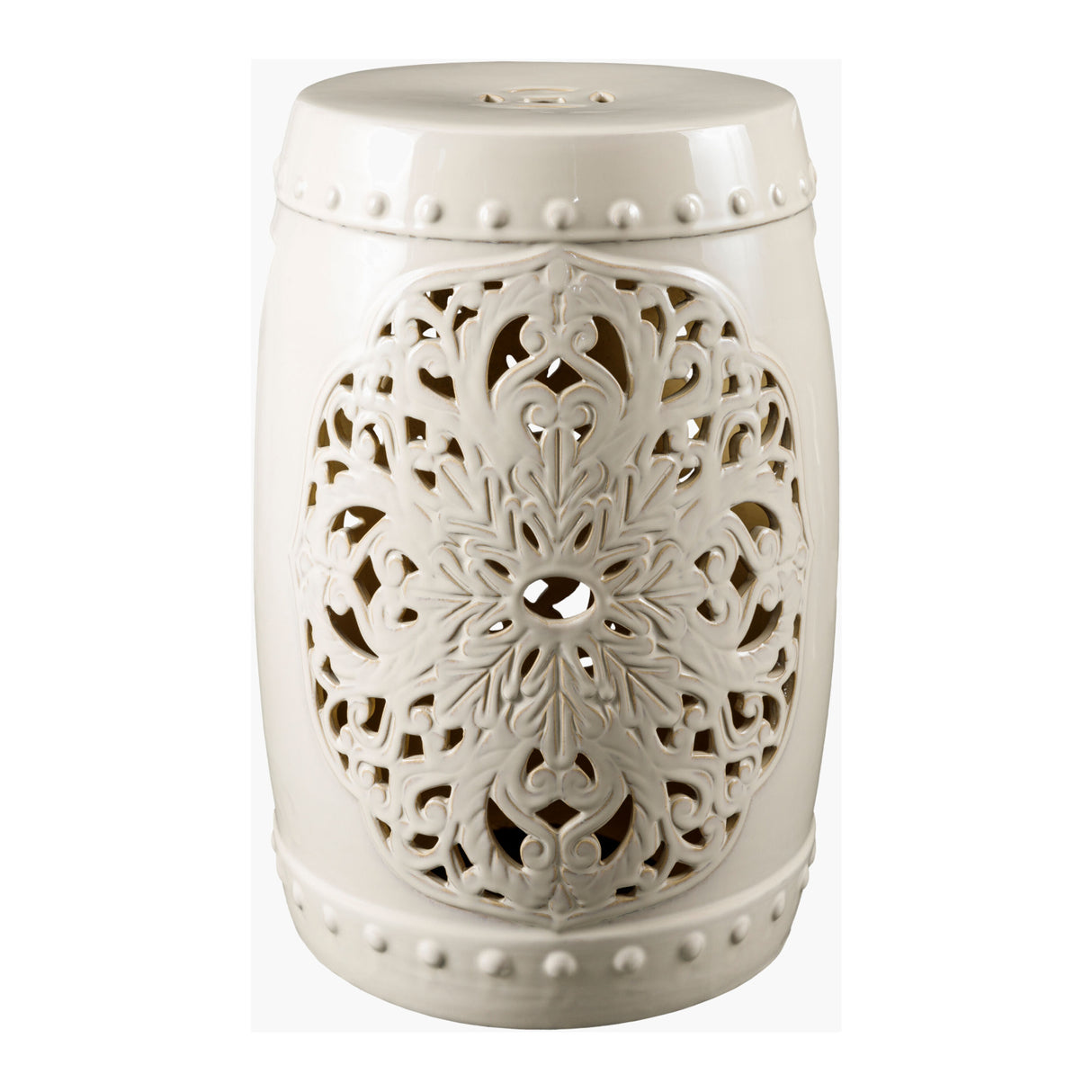   Modern European furniture - Ceramic Carved Outdoor Stool - www.oroa.com | Oroa.com