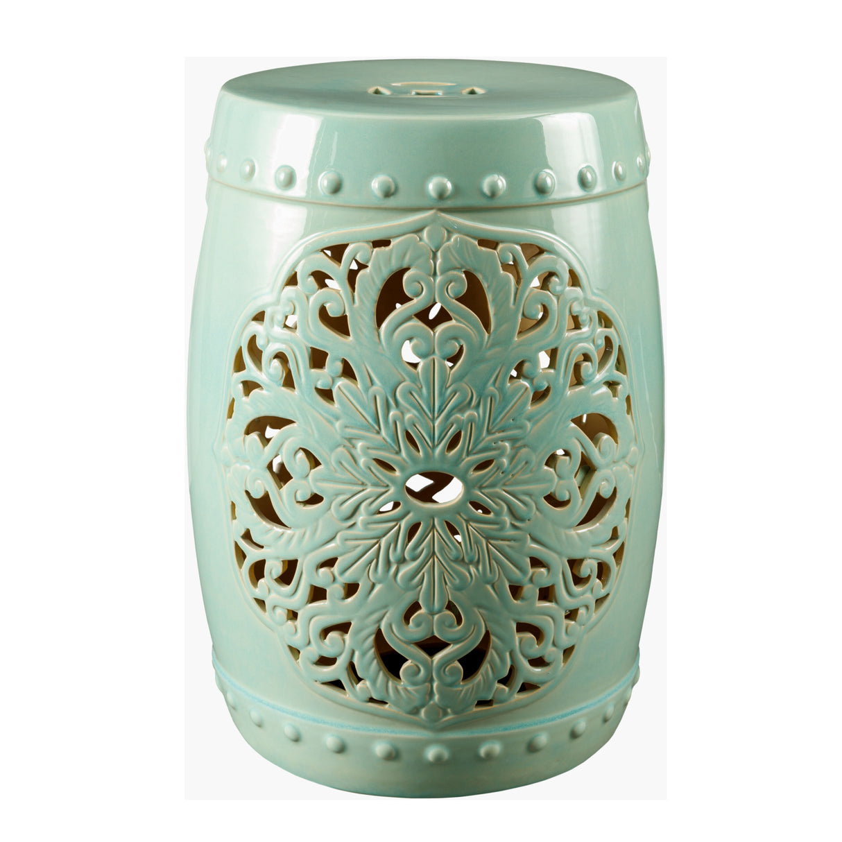   Modern European furniture - Ceramic Carved Outdoor Stool - www.oroa.com | Oroa.com