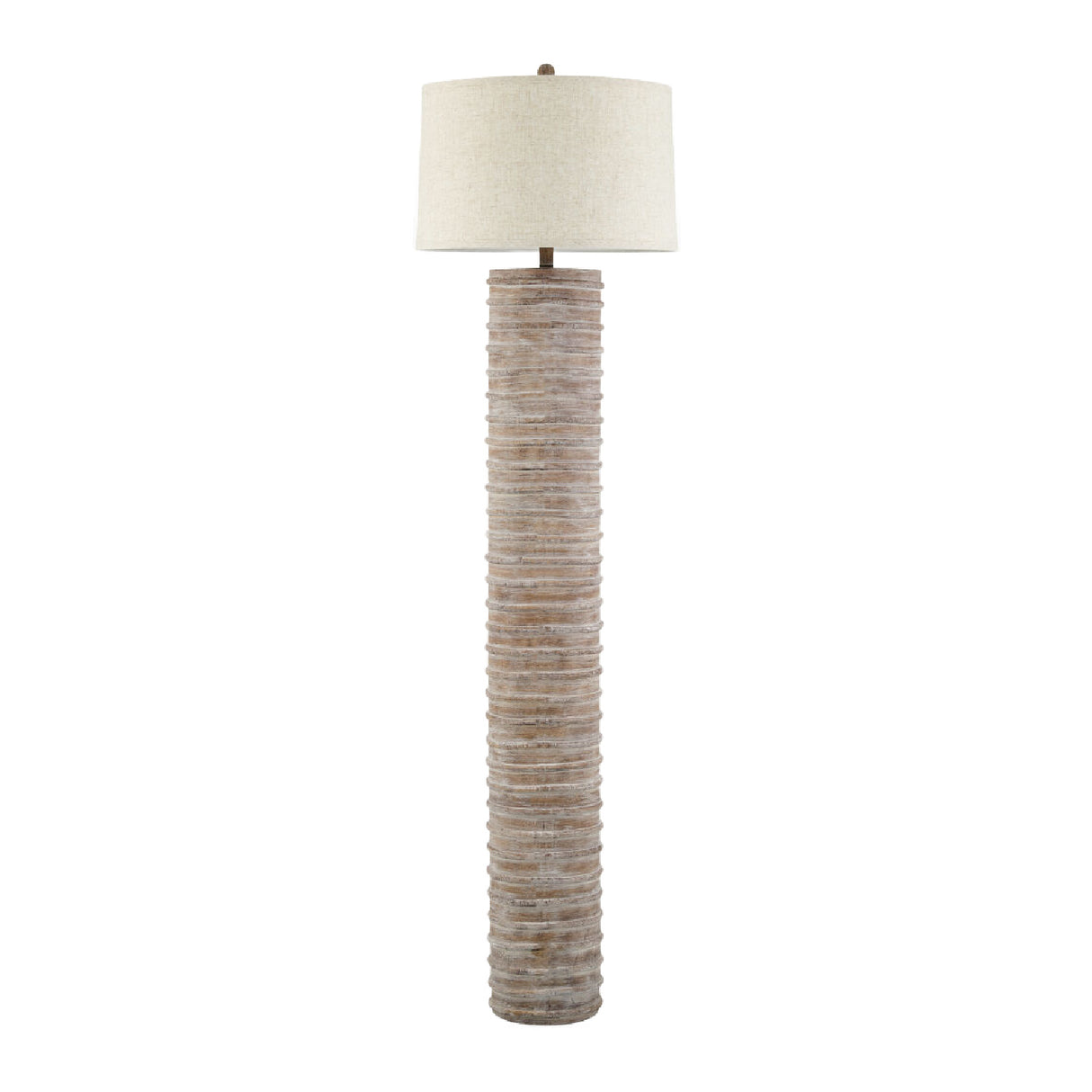   Modern European furniture - Beige Linen Accent Floor Lamp - www.oroa.com | Oroa.com