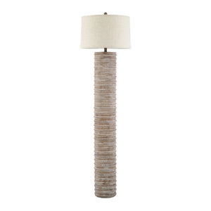   Modern European furniture - Beige Linen Accent Floor Lamp - www.oroa.com | Oroa.com