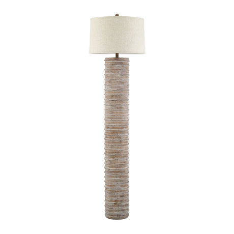   Modern European furniture - Beige Linen Accent Floor Lamp - www.oroa.com | Oroa.com