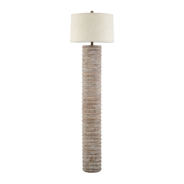Modern European furniture - Beige Linen Accent Floor Lamp - www.oroa.com