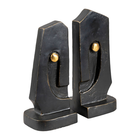   Modern European furniture - Bronze Antiqued Bookend Set (2) - www.oroa.com | Oroa.com
