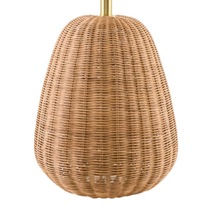   Modern European furniture - Hand-painted Rattan Linen Table Lamp - www.oroa.com | Oroa.com