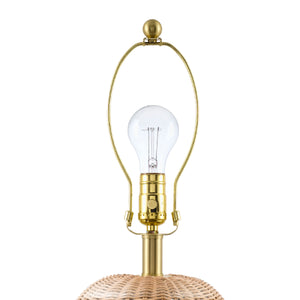   Modern European furniture - Hand-painted Rattan Linen Table Lamp - www.oroa.com | Oroa.com