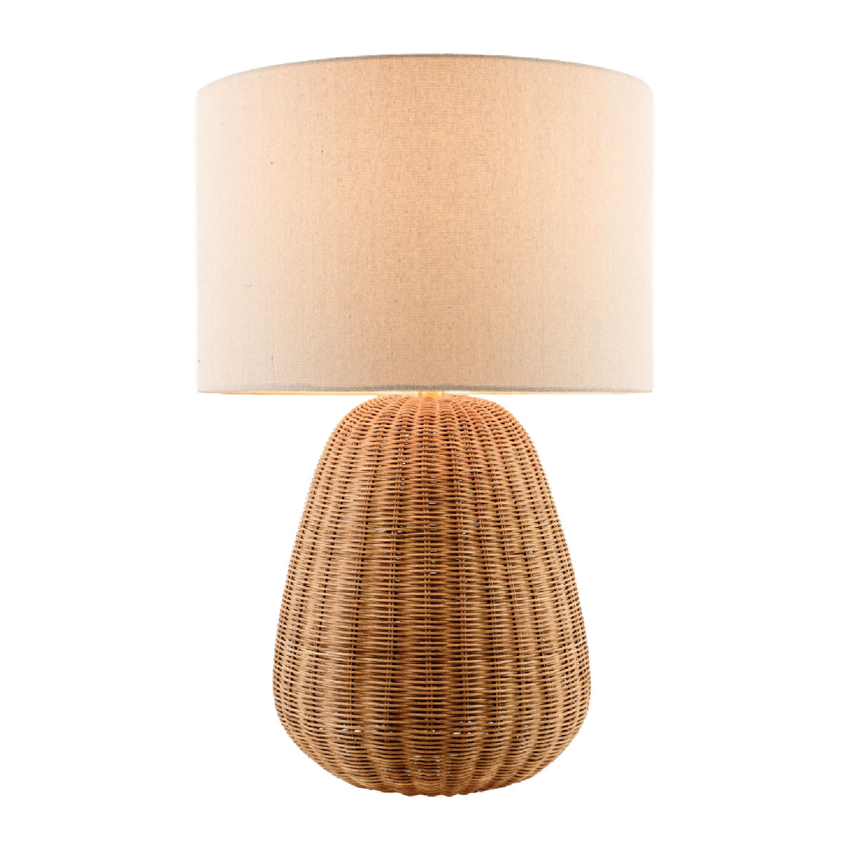   Modern European furniture - Hand-painted Rattan Linen Table Lamp - www.oroa.com | Oroa.com