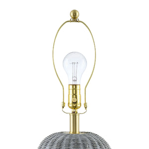   Modern European furniture - Hand-painted Rattan Linen Table Lamp - www.oroa.com | Oroa.com