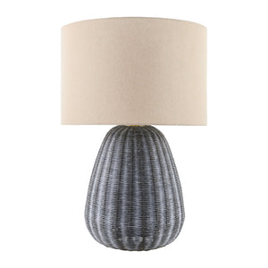   Modern European furniture - Hand-painted Rattan Linen Table Lamp - www.oroa.com | Oroa.com
