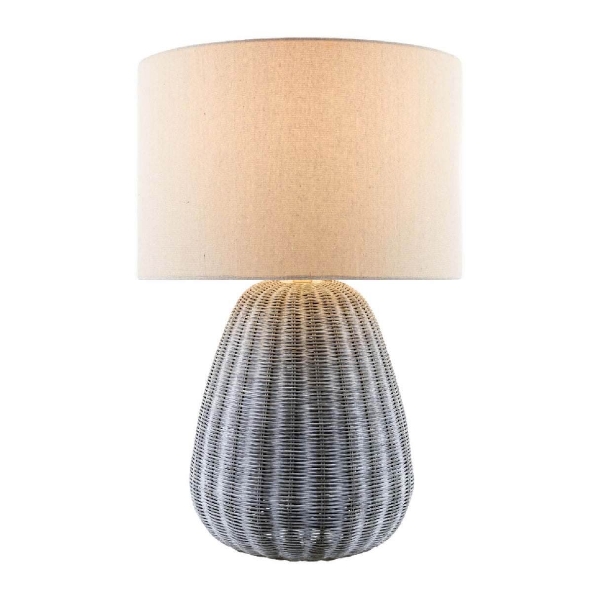   Modern European furniture - Hand-painted Rattan Linen Table Lamp - www.oroa.com | Oroa.com