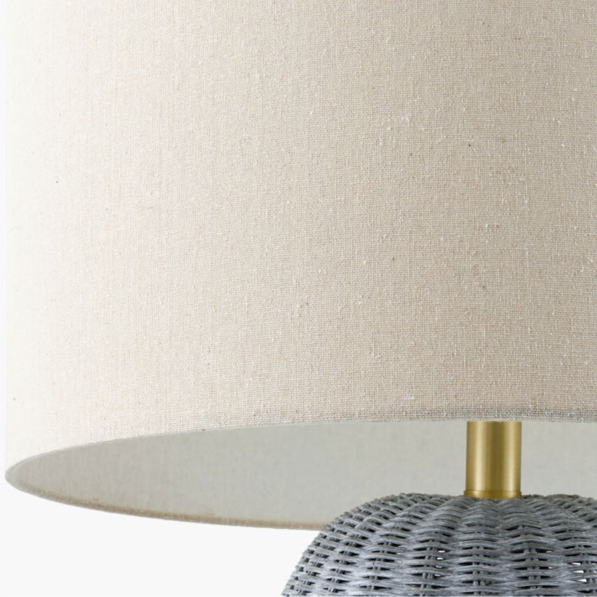   Modern European furniture - Hand-painted Rattan Linen Table Lamp - www.oroa.com | Oroa.com