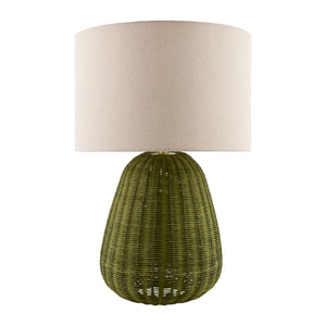   Modern European furniture - Hand-painted Rattan Linen Table Lamp - www.oroa.com | Oroa.com
