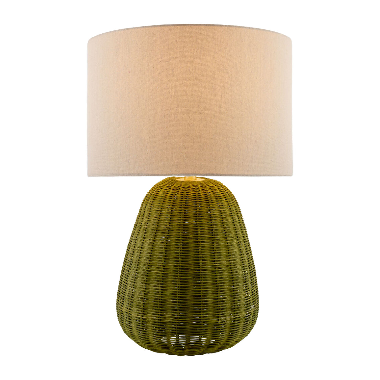   Modern European furniture - Hand-painted Rattan Linen Table Lamp - www.oroa.com | Oroa.com