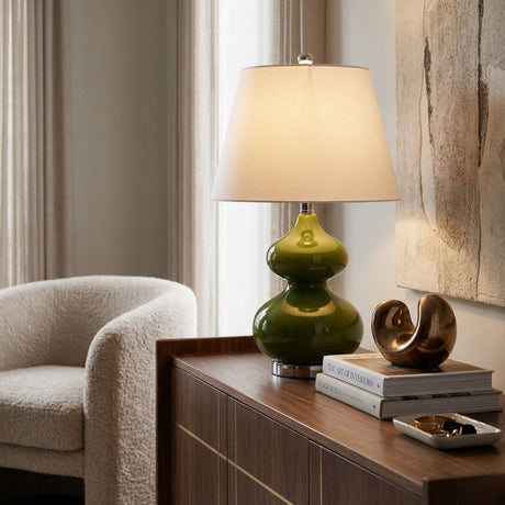   Modern European furniture - Green Glass Accent Table Lamp - www.oroa.com | Oroa.com