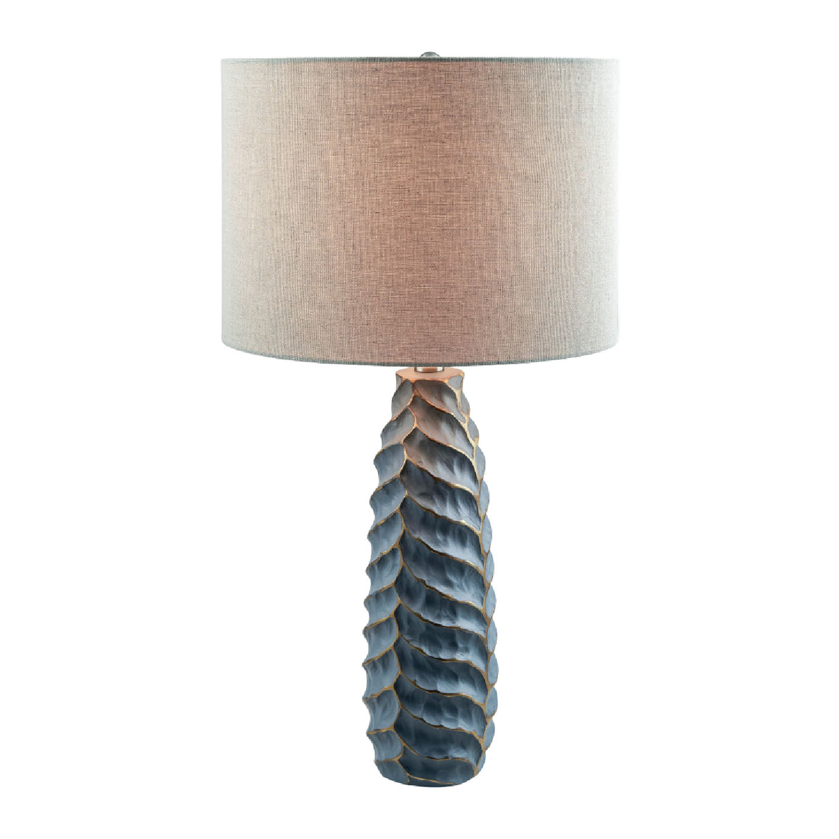   Modern European furniture - Gold Leaf Sculpted Table Lamp - www.oroa.com | Oroa.com