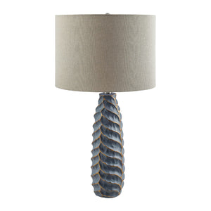   Modern European furniture - Gold Leaf Sculpted Table Lamp - www.oroa.com | Oroa.com