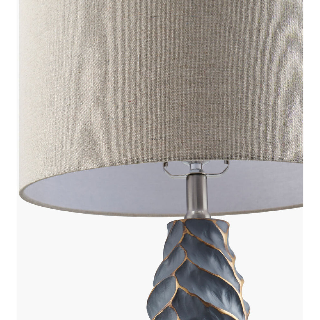   Modern European furniture - Gold Leaf Sculpted Table Lamp - www.oroa.com | Oroa.com