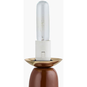   Modern European furniture - White Glass Sculptural Table Lamp - www.oroa.com | Oroa.com