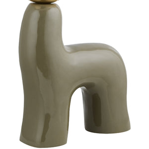   Modern European furniture - White Glass Sculptural Table Lamp - www.oroa.com | Oroa.com