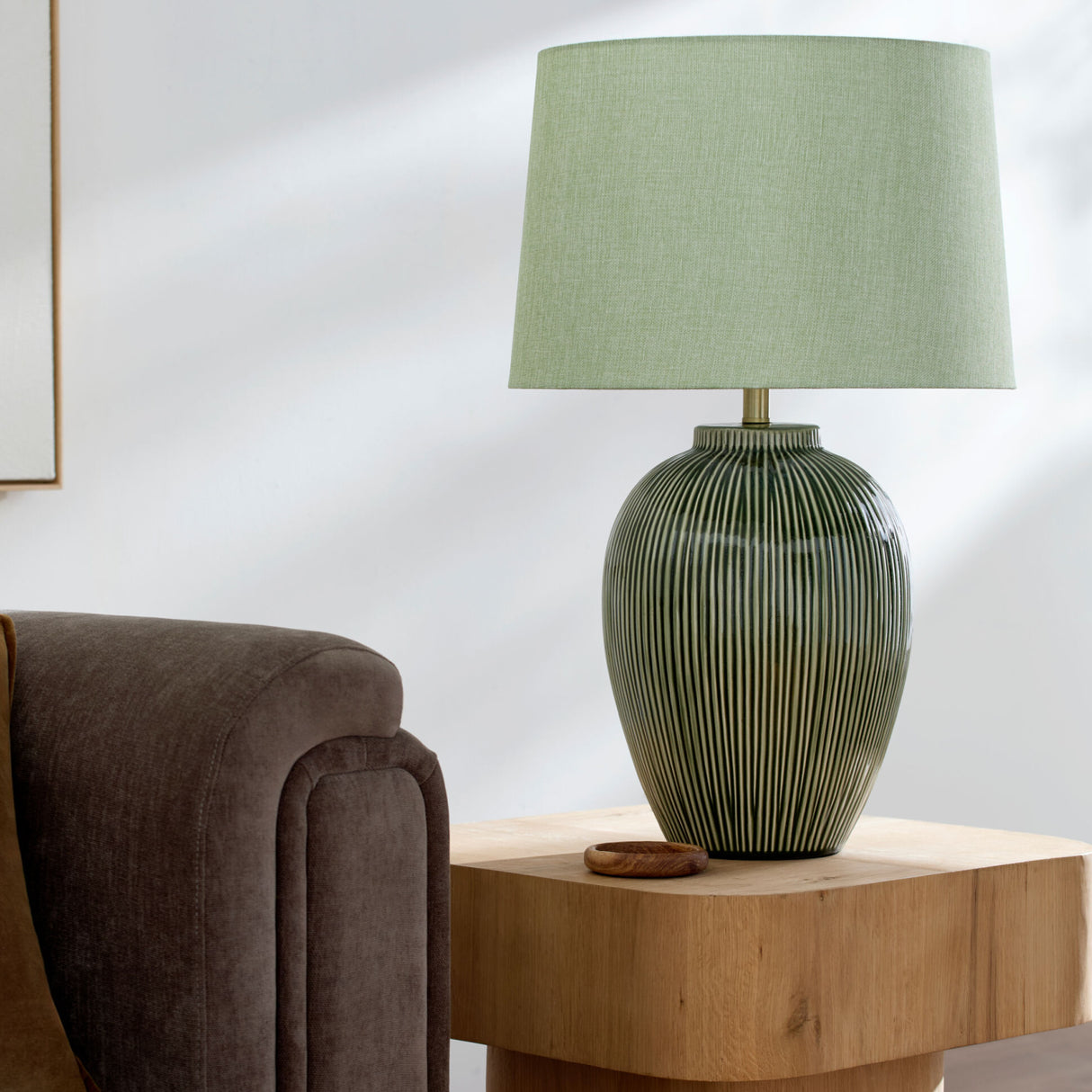   Modern European furniture - Striped Ceramic Accent Table Lamp - www.oroa.com | Oroa.com