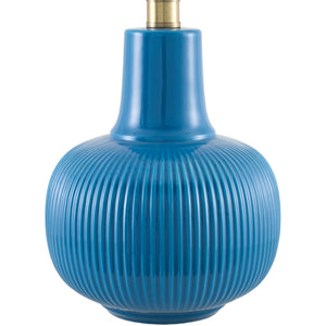   Modern European furniture - Reeded Ceramic Accent Table Lamp - www.oroa.com | Oroa.com