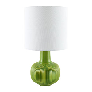   Modern European furniture - Reeded Ceramic Accent Table Lamp - www.oroa.com | Oroa.com