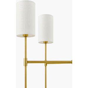   Modern European furniture - White Linen 5-Light Pendant Lamp - www.oroa.com | Oroa.com