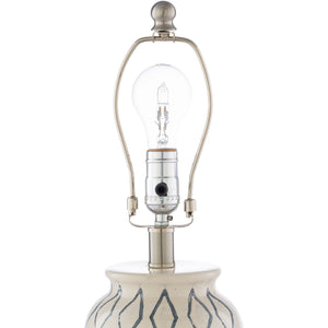   Modern European furniture - Geometric Patterned Ceramic Table Lamp - www.oroa.com | Oroa.com