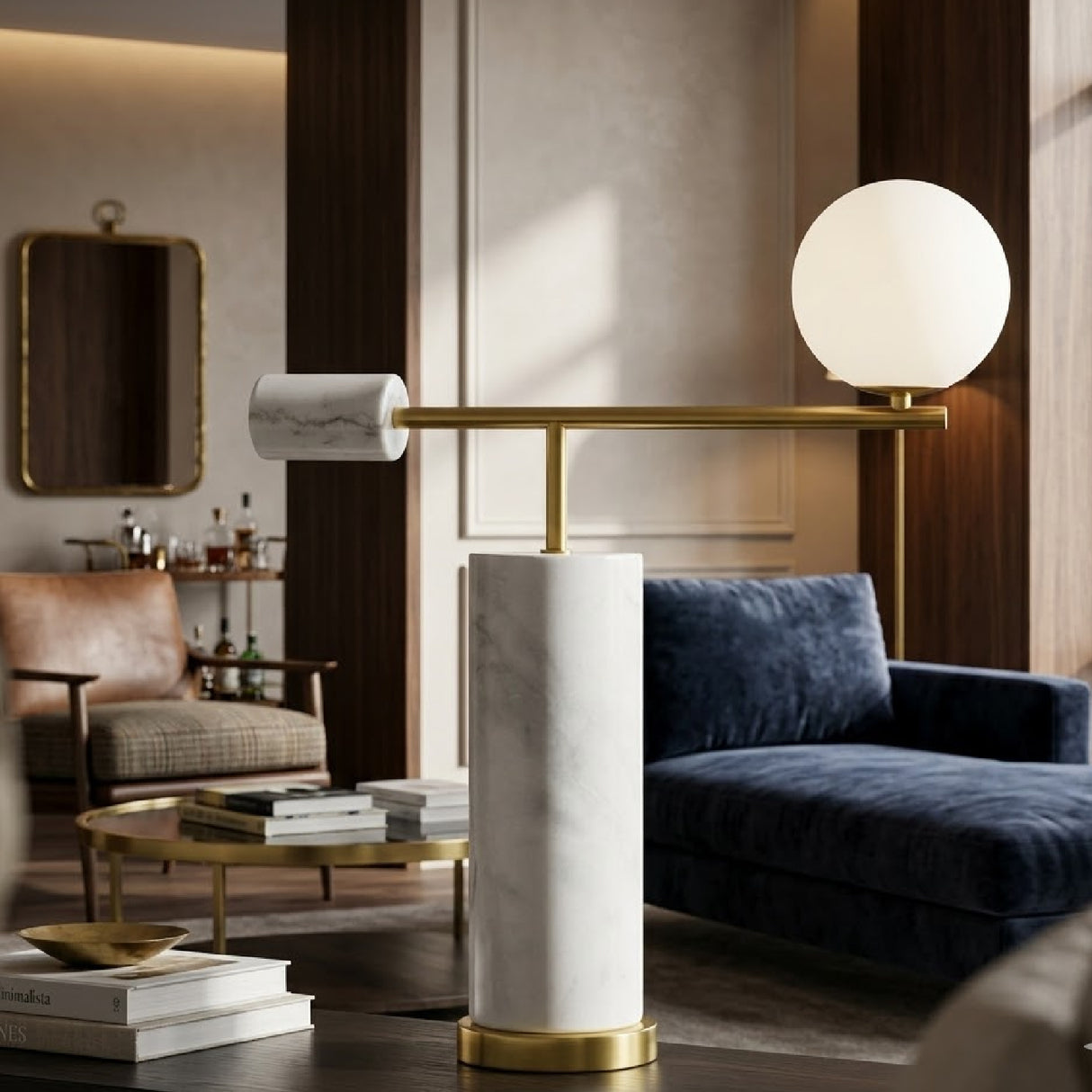  Modern European furniture - Modern Marble Accent Table Lamp - www.oroa.com | Oroa.com