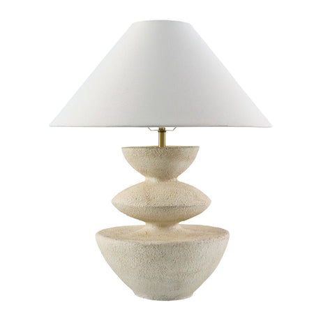  Modern European furniture - White Tiered Accent Table Lamp - www.oroa.com | Oroa.com