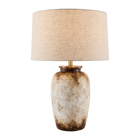   Modern European furniture - Rustic Cream Cement Table Lamp - www.oroa.com | Oroa.com