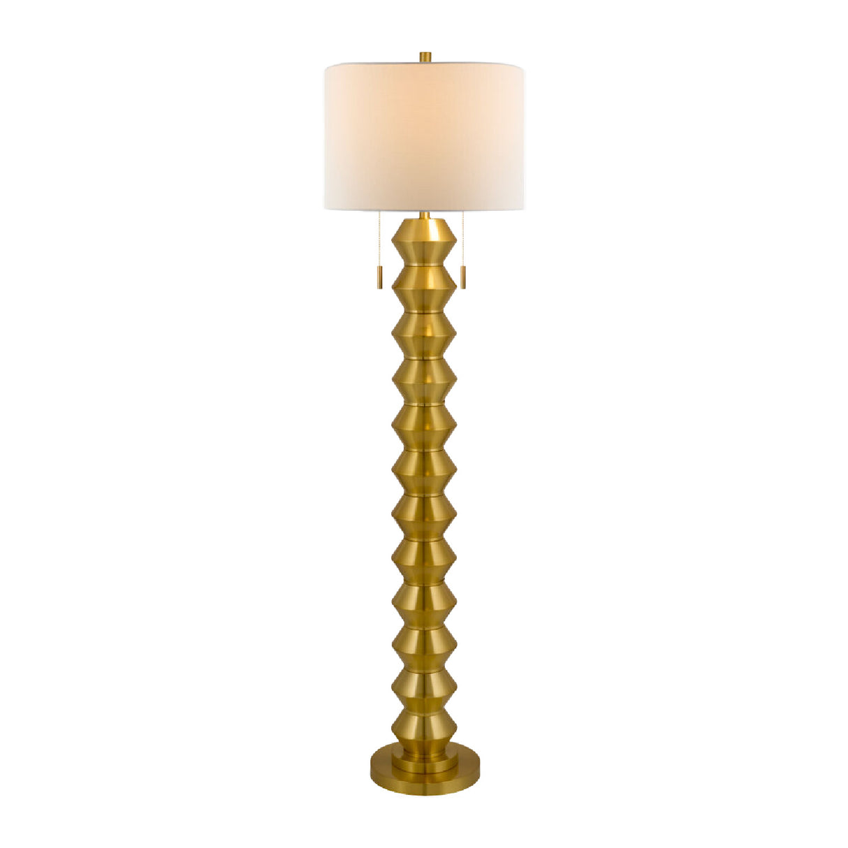   Modern European furniture - Plated Metallic Linen Floor Lamp - www.oroa.com | Oroa.com