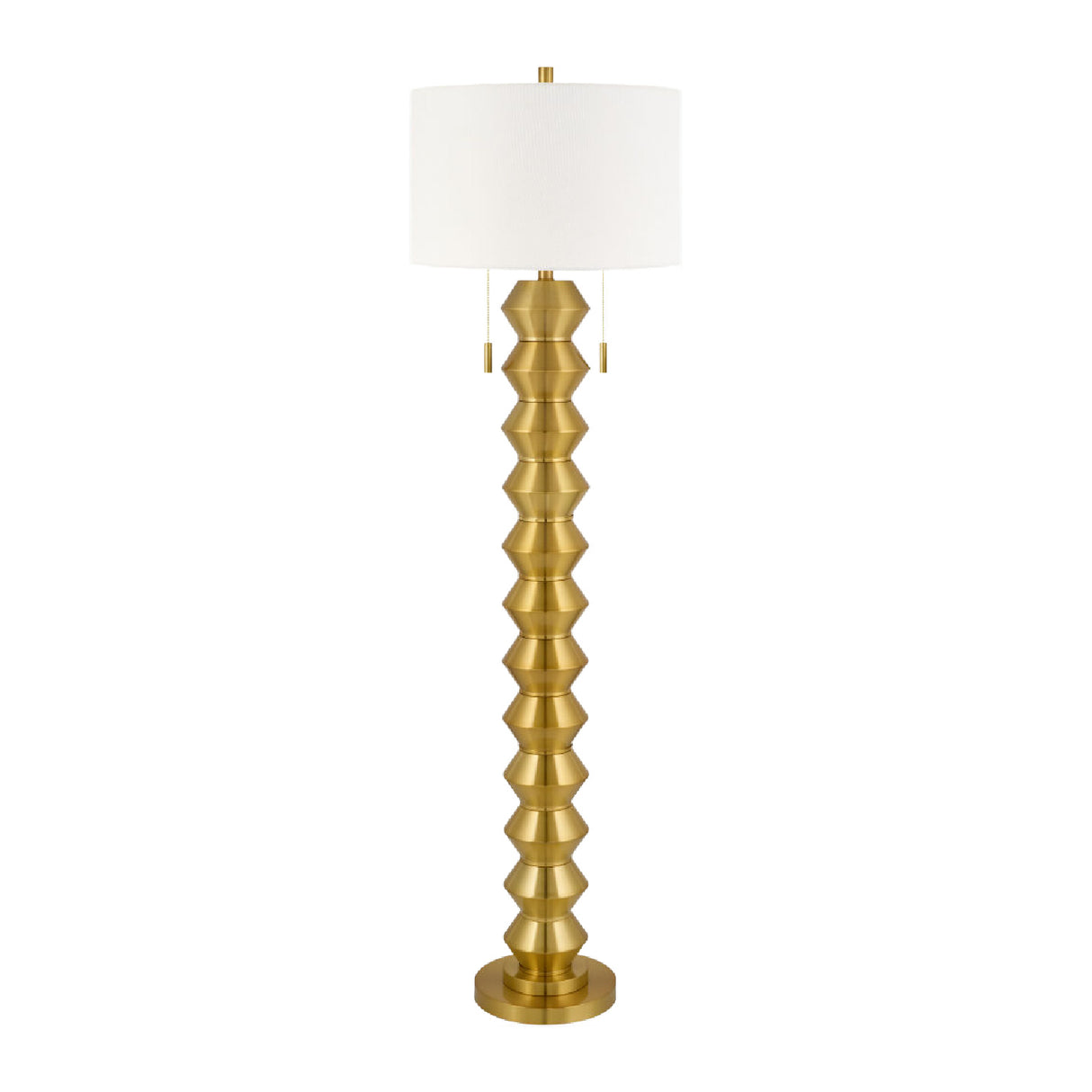   Modern European furniture - Plated Metallic Linen Floor Lamp - www.oroa.com | Oroa.com