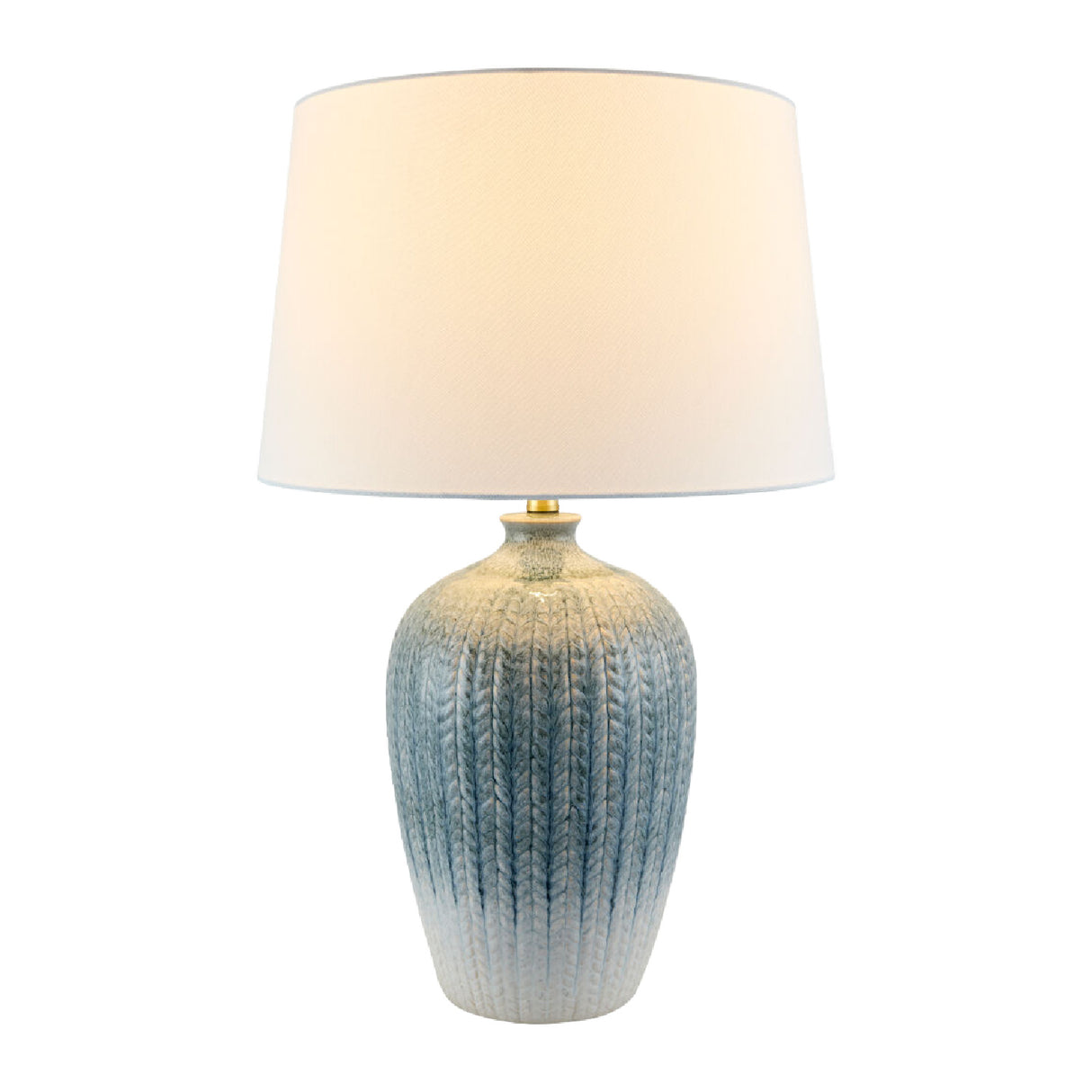   Modern European furniture - Gradient Blue Ceramic Table Lamp - www.oroa.com | Oroa.com