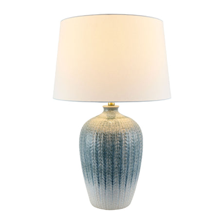   Modern European furniture - Gradient Blue Ceramic Table Lamp - www.oroa.com | Oroa.com