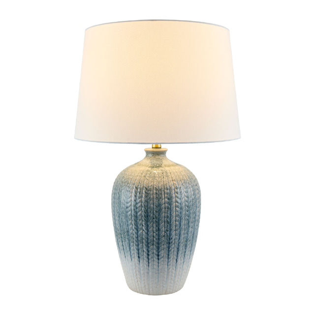 Modern European furniture - Gradient Blue Ceramic Table Lamp - www.oroa.com