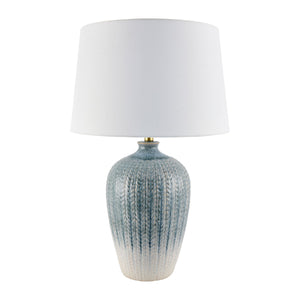   Modern European furniture - Gradient Blue Ceramic Table Lamp - www.oroa.com | Oroa.com