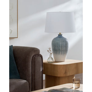   Modern European furniture - Gradient Blue Ceramic Table Lamp - www.oroa.com | Oroa.com
