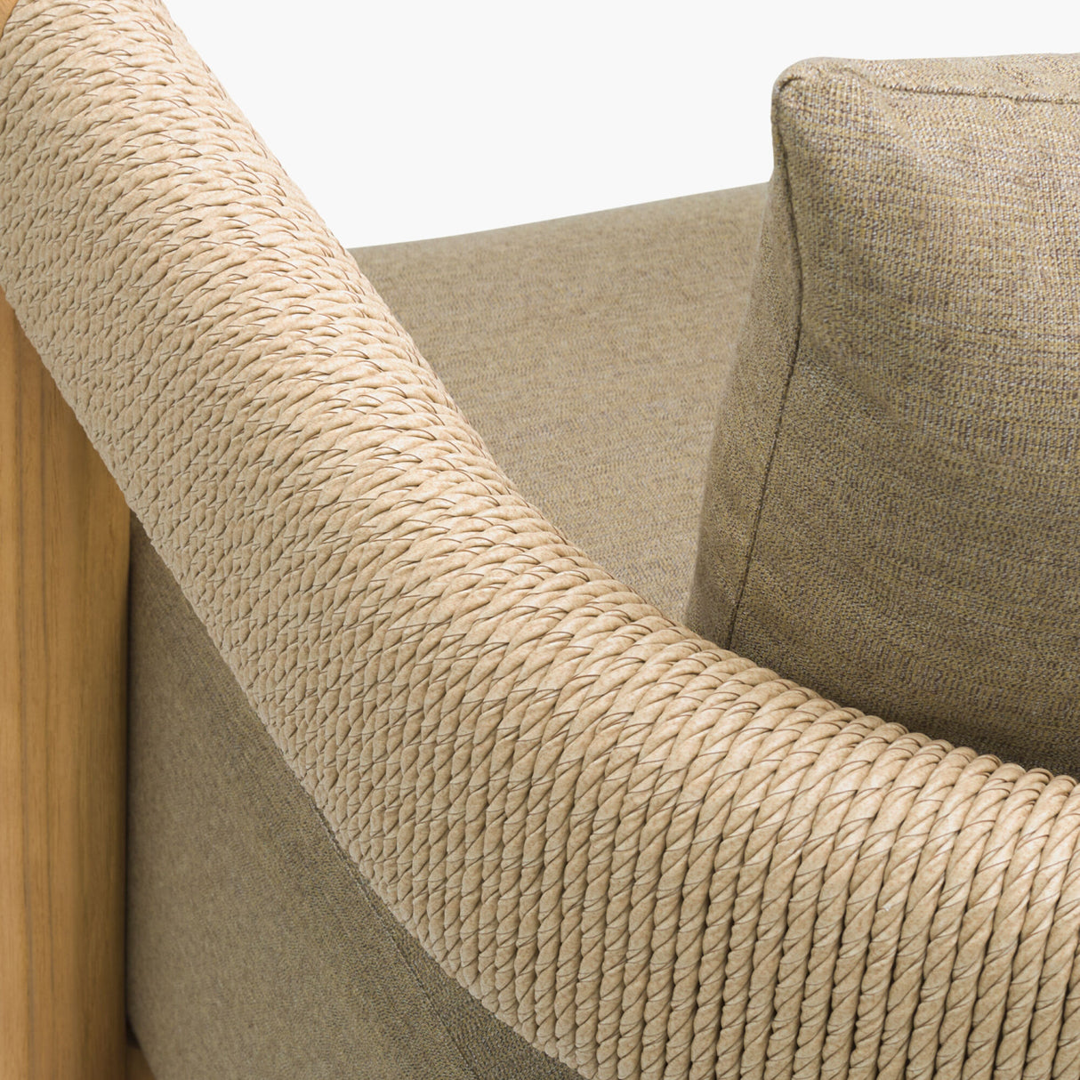   Modern European furniture - Cushioned Teak Outdoor Swivel Chair - www.oroa.com | Oroa.com