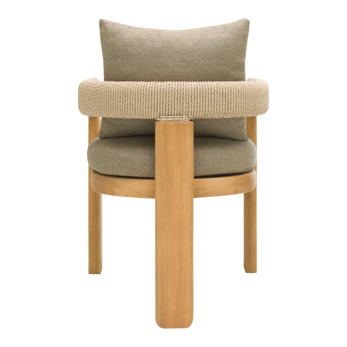  Modern European furniture - Cushioned Teak Outdoor Dining Chair - www.oroa.com | Oroa.com