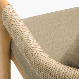   Modern European furniture - Cushioned Teak Outdoor Dining Chair - www.oroa.com | Oroa.com