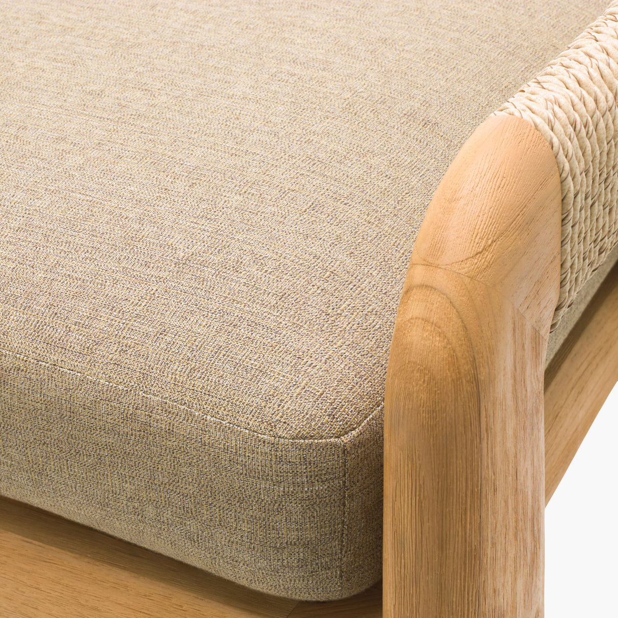   Modern European furniture - Cushioned Teak Outdoor Backless Bench - www.oroa.com | Oroa.com