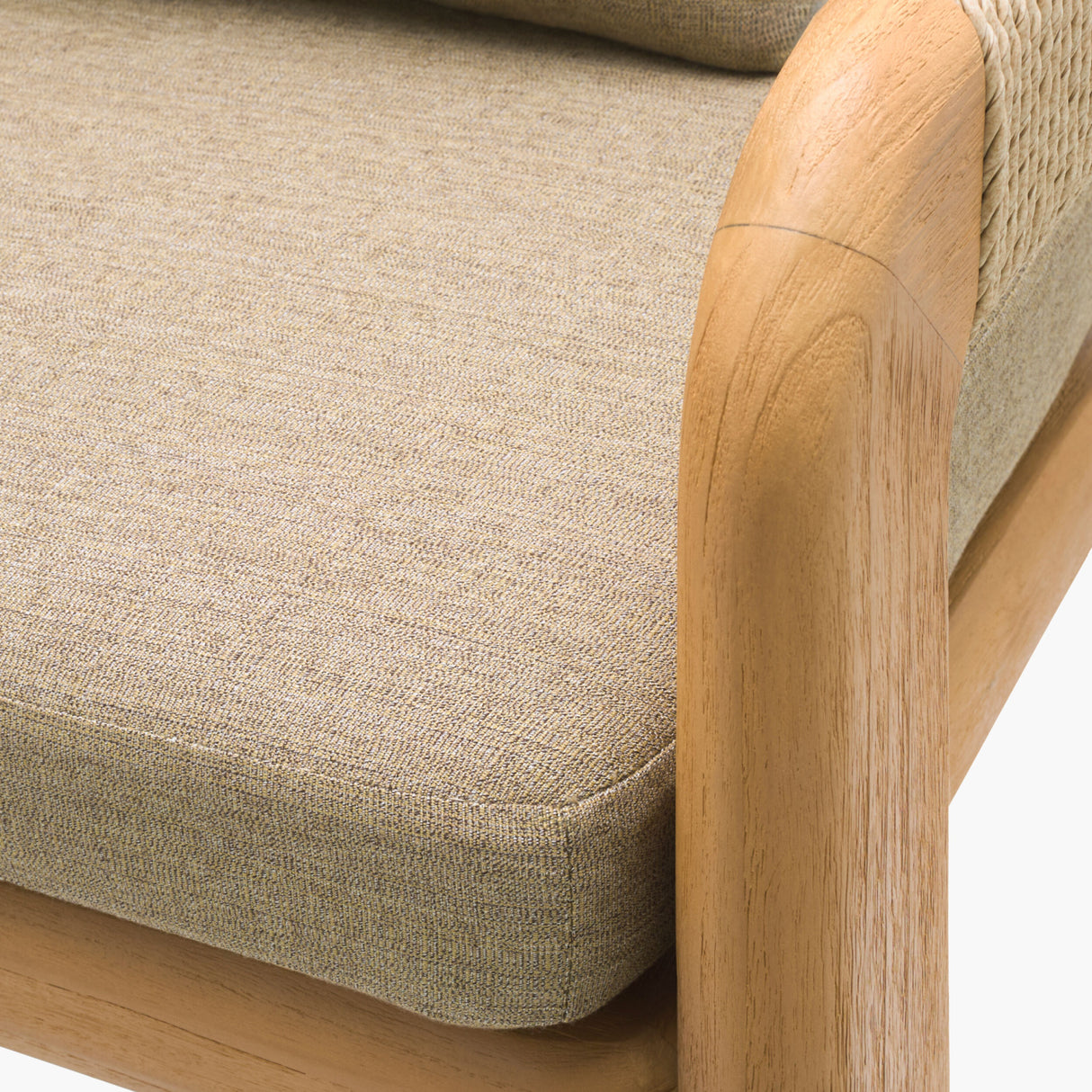   Modern European furniture - Cushioned Teak Outdoor Bench - www.oroa.com | Oroa.com