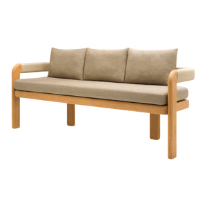   Modern European furniture - Cushioned Teak Outdoor Bench - www.oroa.com | Oroa.com