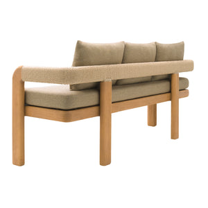   Modern European furniture - Cushioned Teak Outdoor Bench - www.oroa.com | Oroa.com