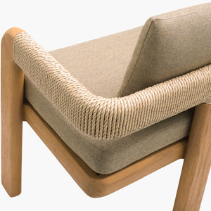   Modern European furniture - Cushioned Teak Outdoor Bench - www.oroa.com | Oroa.com