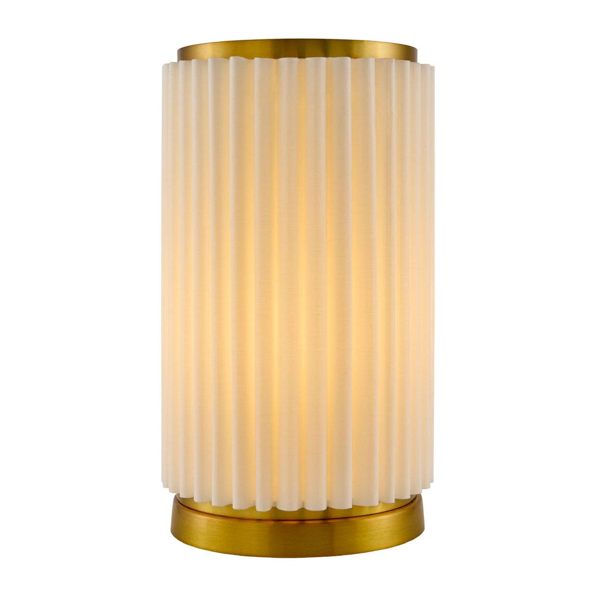   Modern European furniture - White Fluted Linen Table Lamp - www.oroa.com | Oroa.com