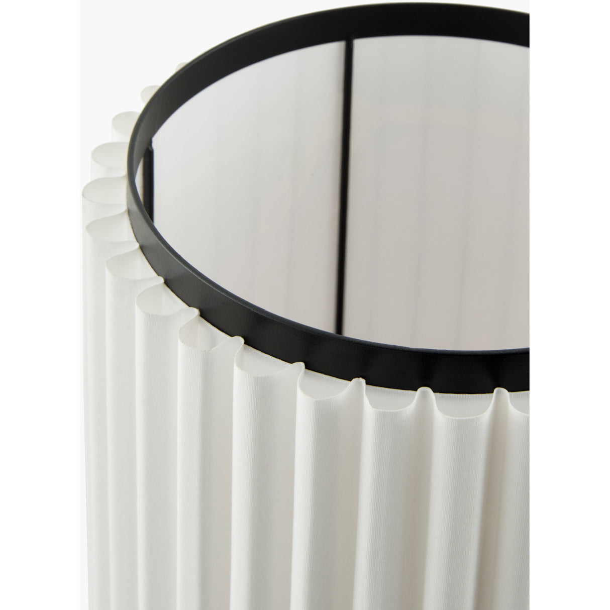   Modern European furniture - White Fluted Linen Table Lamp - www.oroa.com | Oroa.com
