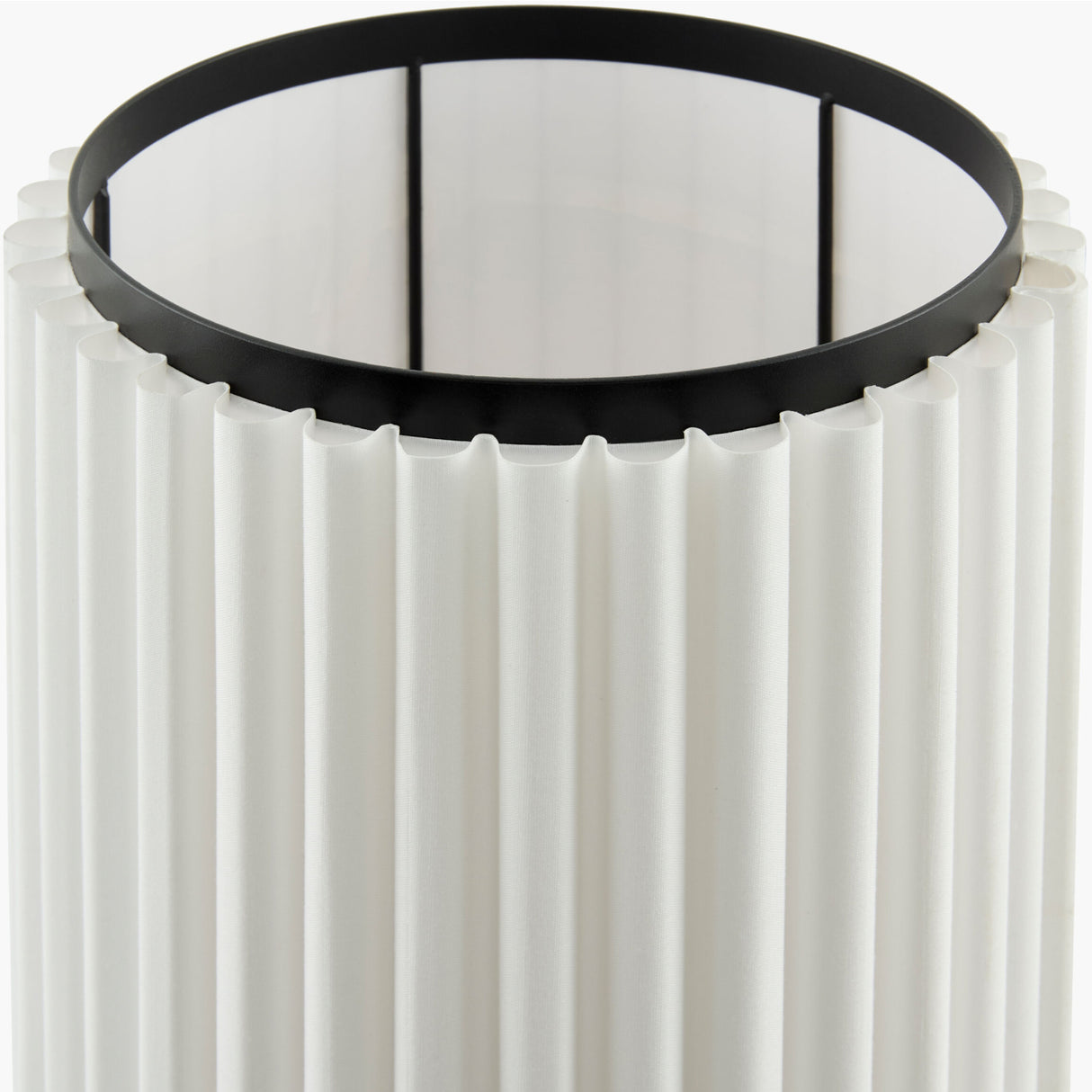   Modern European furniture - White Fluted Linen Table Lamp - www.oroa.com | Oroa.com